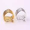 6 Pieces Gold/Silver Hotel Napkin Holder Electroplated Table Towel Holder  Family Gathering