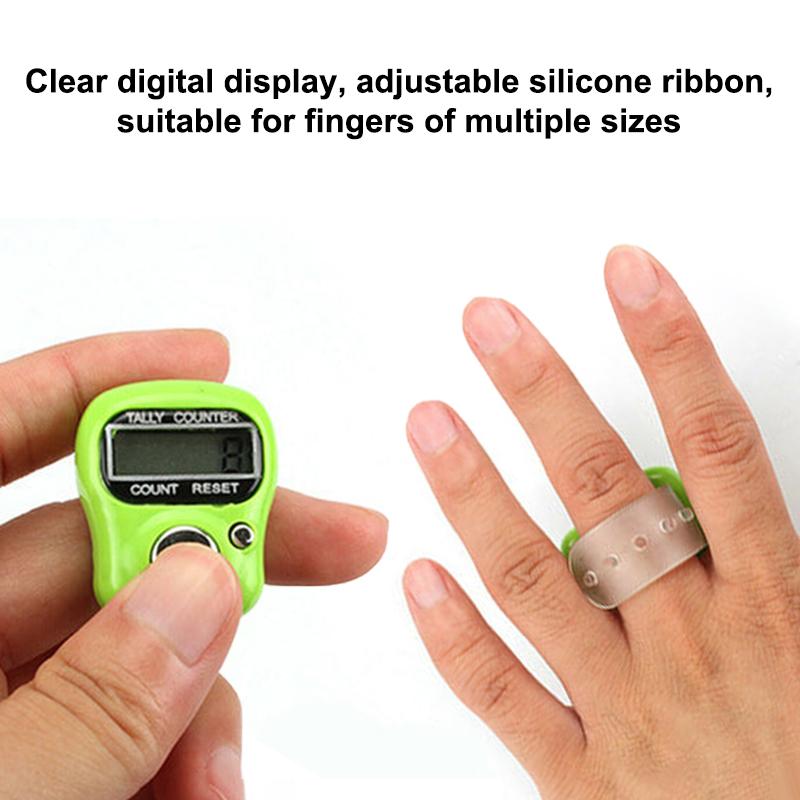 Fingerzähler Kompass LED Elektronischer Handzähler Klickzähler Ring