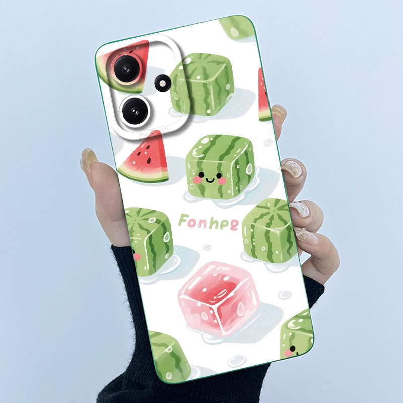 Phone Case For Xiaomi POCO M6PRO 5G Redmi Note 12R 5G Cute Panda Sweet Girls Cats Shockproof Silicone Back Cover For Redmi 12 5G