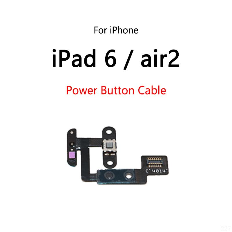 Power Button Switch Volume Mute Button On / Off Flex Cable For iPad 6 air 2 A1566 Power Button Cable