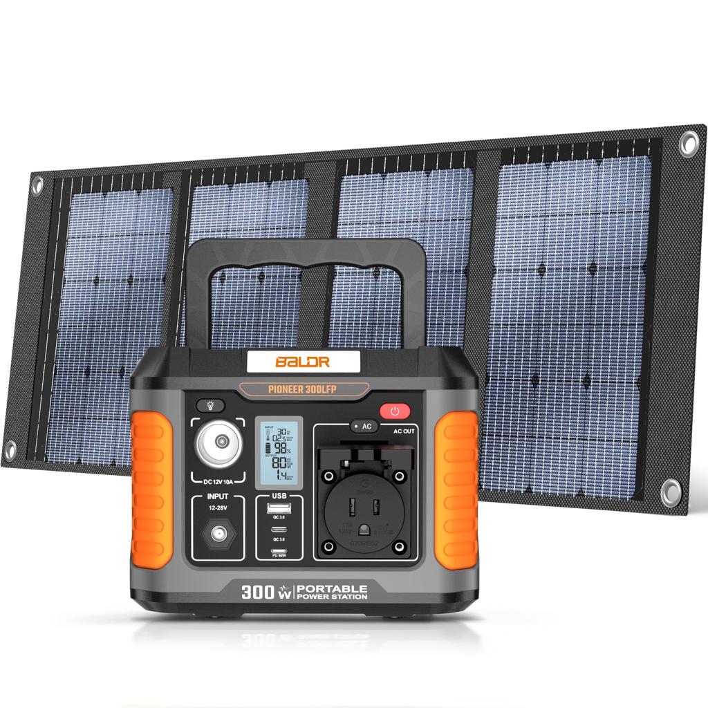 BALDR 177Wh Portable Power 40W Solar Minimum Disaster Small Capacity Backup Power Energy Power Outage PSE Pure Sine Wave AC Instantaneous Maximum Four