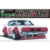 AOSHIMA 1/24 Works Hawk Series No.7 Kenmeri 2Dr HT Plastic Model Kit (Molded Color)