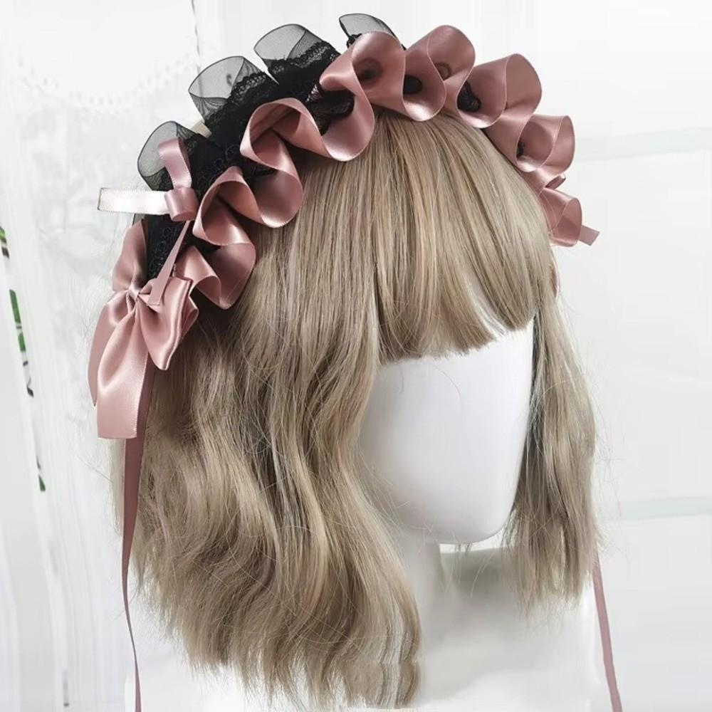 Multi-colored Lace Headwear Bow Lolita Headband Lovely Cosplay Hair Hoop  Anime Convention