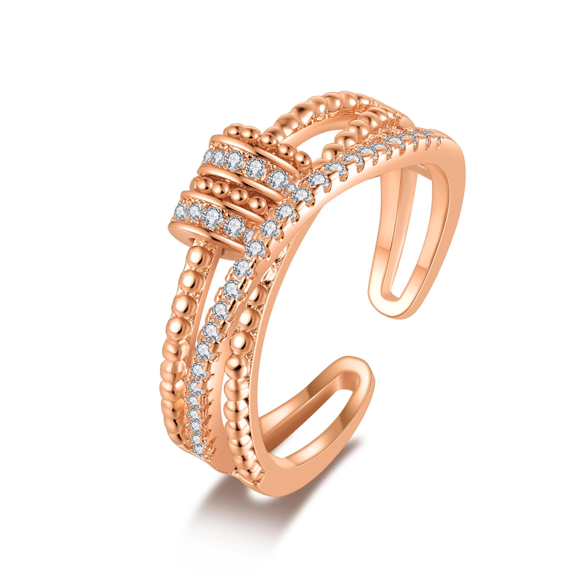 2026 Fashion Trend Smart Anxiety Time Turns Ring Female Personality Double  Index Finger Ring Resizable