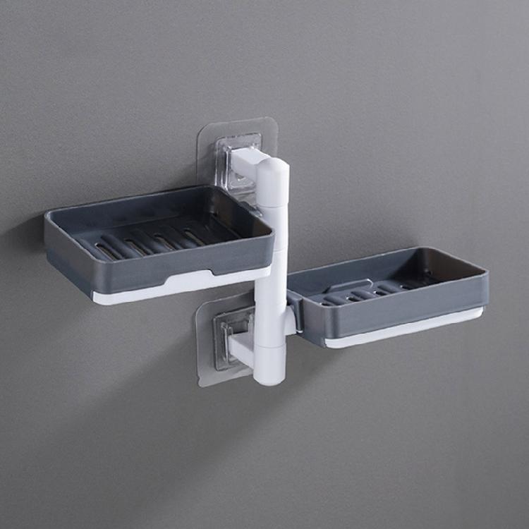 Durable Rotatable Soap Storage Box Multilayer Soap Holder Household Easy to Use