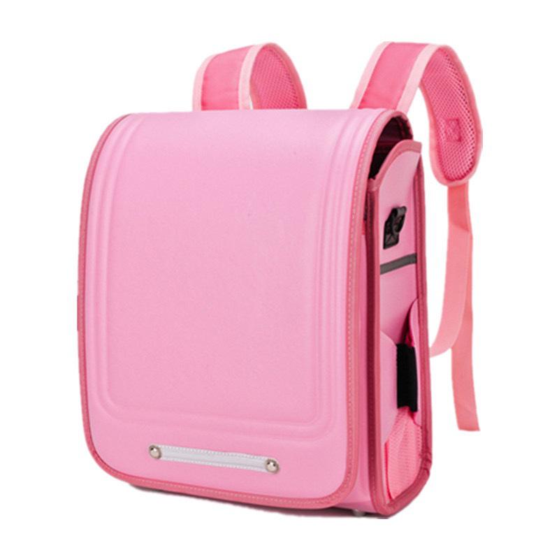 Children's Waterproof Backpack for Grades 1-6 – Japanese Style with Double Shoulder Spine Protection