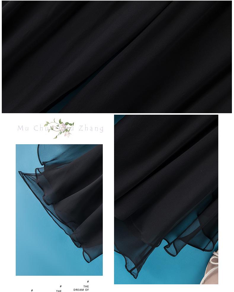 Tenké vílí módní hedvábné široké nohavice devítibodové ležérní kalhoty s elastickým pasem pro ženy na léto