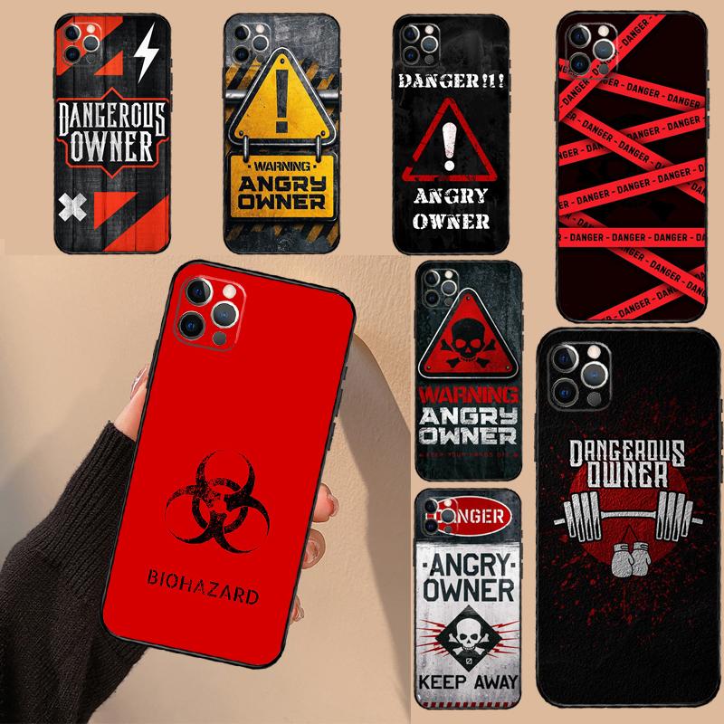 Warning Angry Danger Owner For Honor Magic 8 7 6 Pro Case For Honor 200 400 50 70 90 Lite X8c X8b X9a X9b X9c X9d Win RT