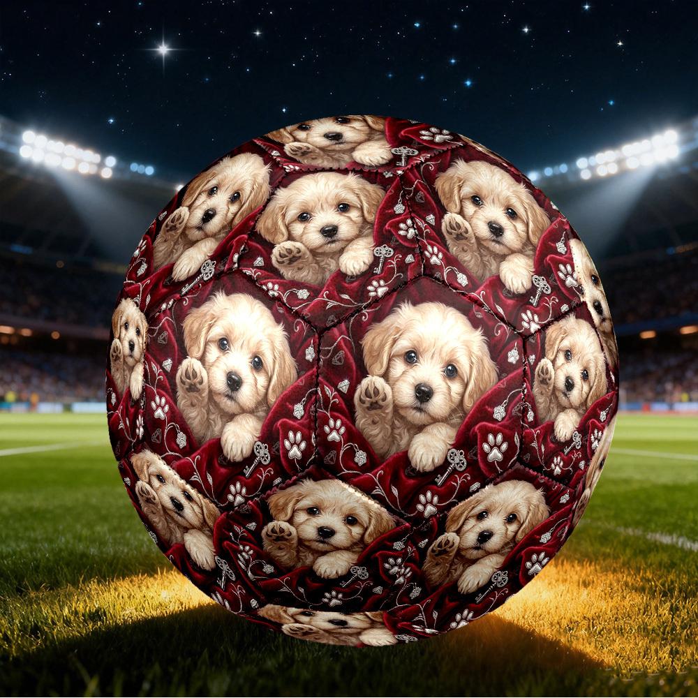 1pc Paw Prints Keys Size 5 Soccer Ball Professional Lightweight Durable Match Training Football Indoor &Outdoor Sports BallTraining Ball y80