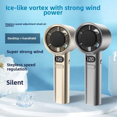 Mini Ruční Malý Ventilátor s USB Nabíjením, 120 Rychlostí Plynulá Regulace Rychlosti, Vysokorychlostní Silný Turbo Ventilátor