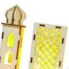 Mubarak Ornament, Tabletop Decor Accessories LED 3D Party Eid Decor, for Gift