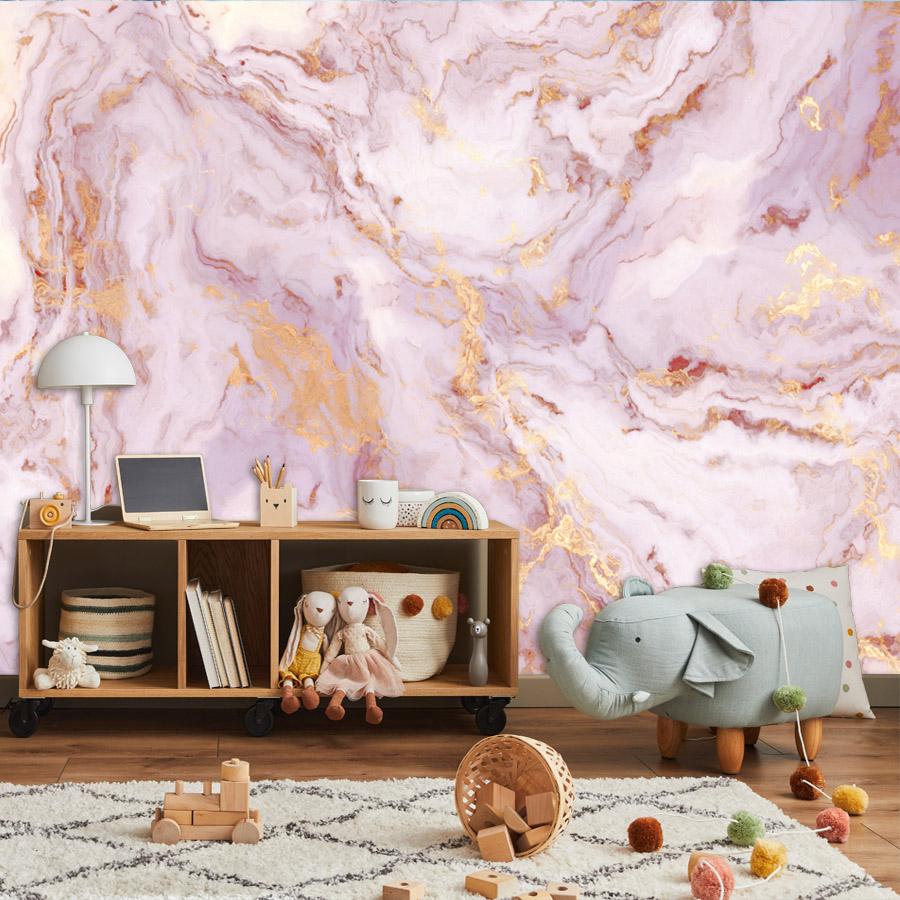 3d Pink Marble WallPapers Pattern Painting Wallpapers for Living Room Bedroom Wall Mural Stickers Home Decor