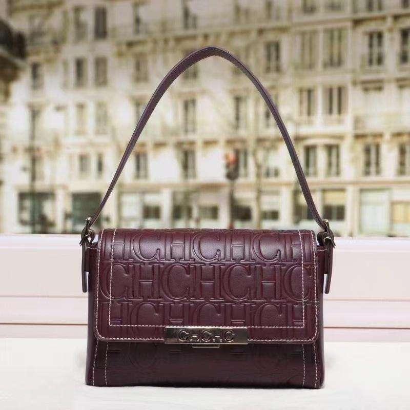 Leather Bag Women's Brown Chch Trendy Elegant Leather Messenger Bag For Handbags Crossbody Shoulder Tote Classic Luxury Brand