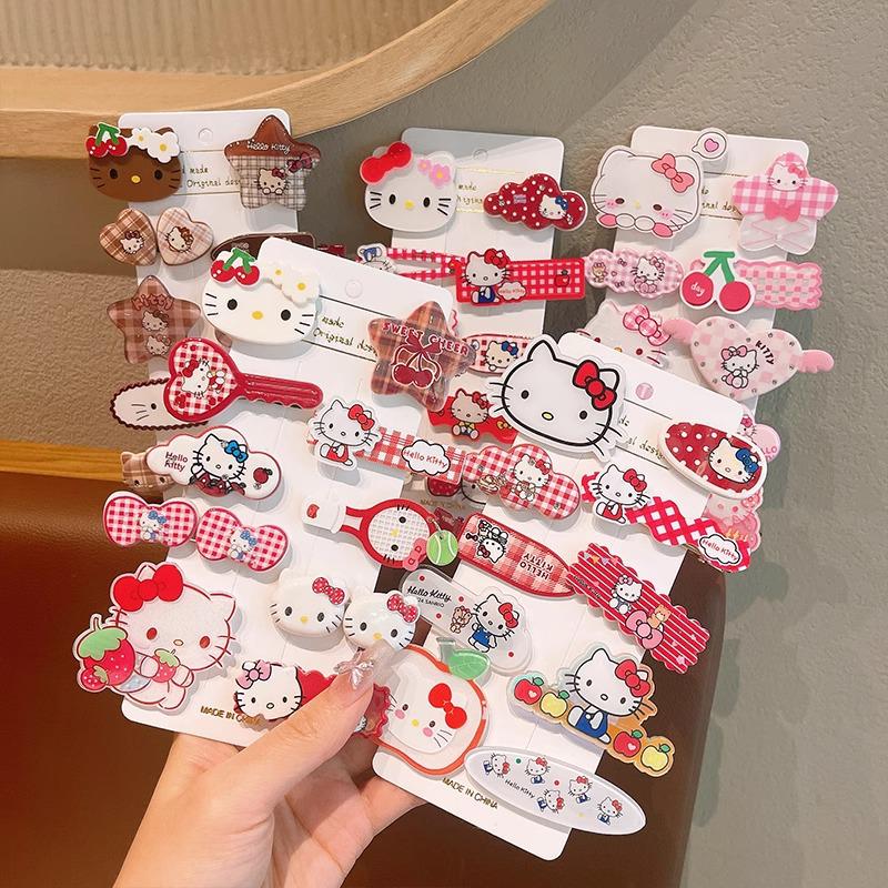 Adorable Kitty Hair Clip for Kids - Cartoon Bangs Hairpin for Girls, Babies & Festive Chinese New Year Ornaments