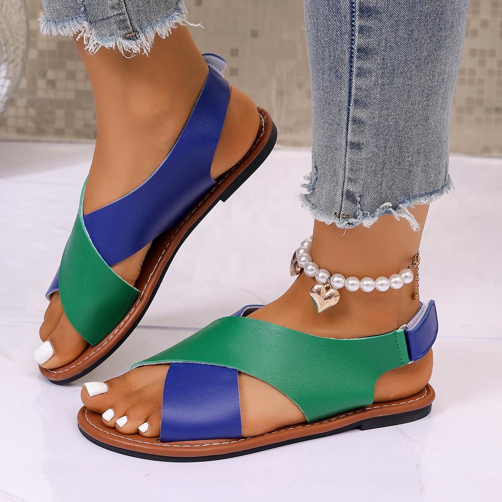 Summer New Shoes Women Sandals Plus Size Walking Shoes Casual Women Shoe Flat Sandals Ladies Party Female Footwear Flat Sandal