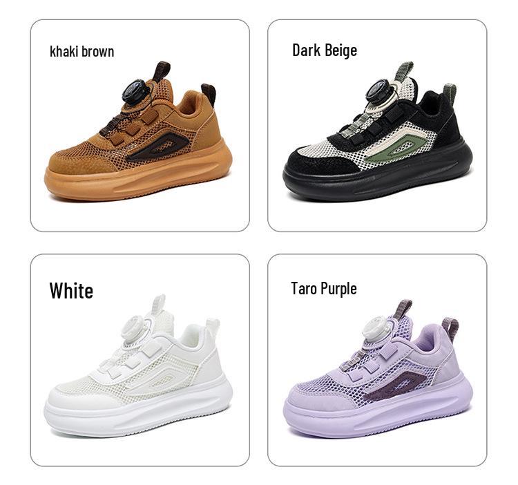 Bobodou Atmungsaktive Mesh-Sportschuhe für Kinder - Lässige Sneakers mit weicher Sohle für Jungen & Mädchen für 2025
