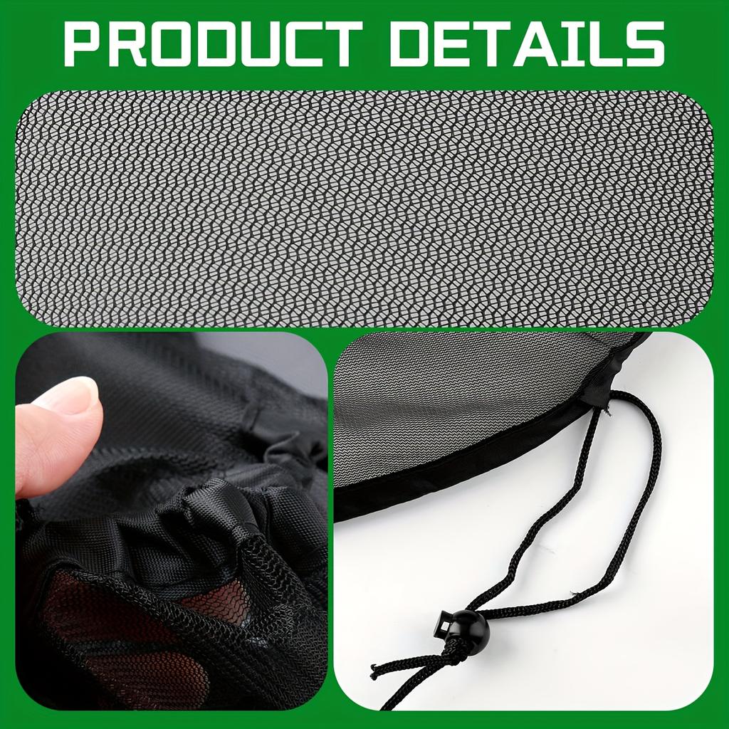 1Pc Rainwater Bucket Mesh Cover - Adjustable Rainwater Collection Tank Net To Prevent Leaves And Debris