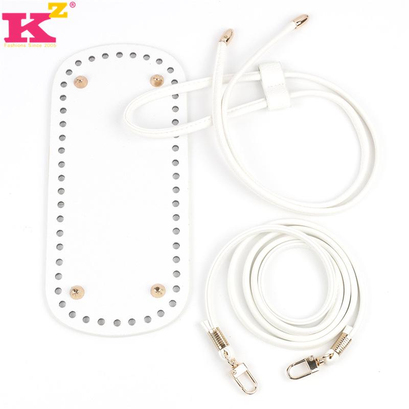 Handmade DIY Crochet Dumpling Bag Set: Bottom, Drawstring, Shoulder Strap, Bucket Bag Accessories