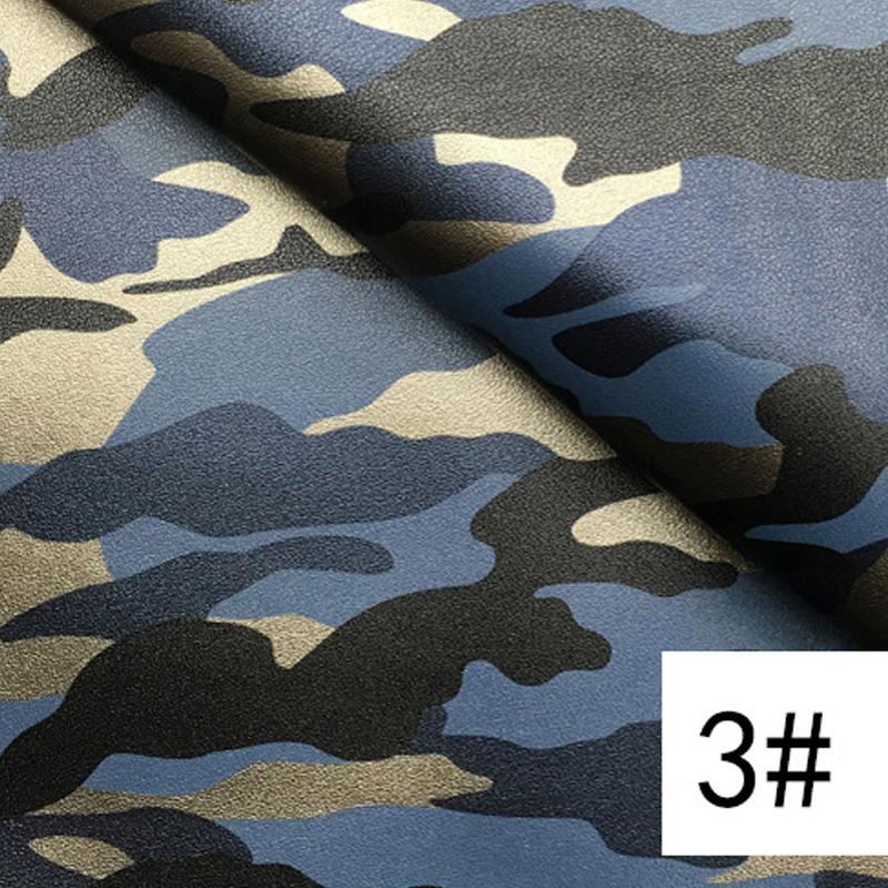 100*138cm Camouflage Faux Leather Artificial PU Leather Fabric For Upholstery Background Wall Sliding Door Furniture Material