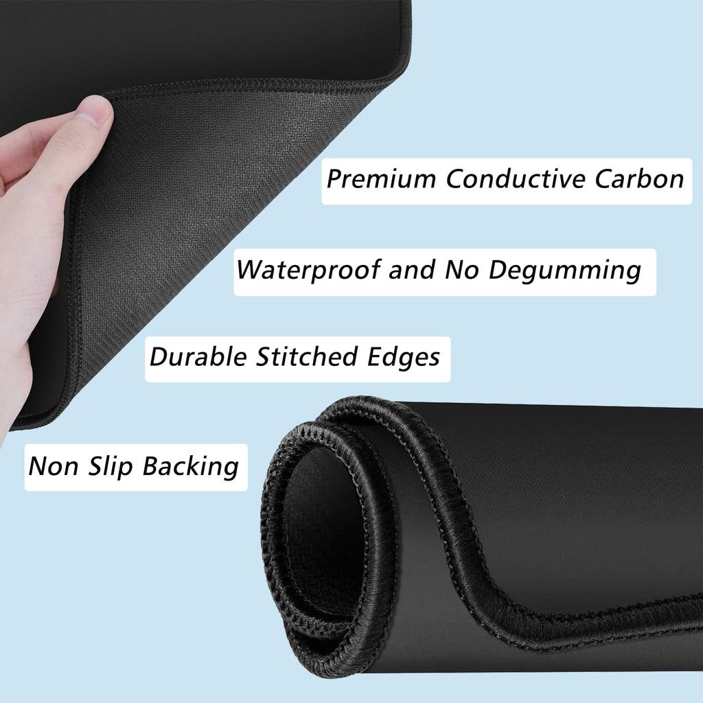 Sada uzemňovací podložky - Univerzální uzemňovací podložka (10 x 26.7) pro zdravou uzemňovací energii s 15' rovným napájecím kabelem, vnitřní uzemnění