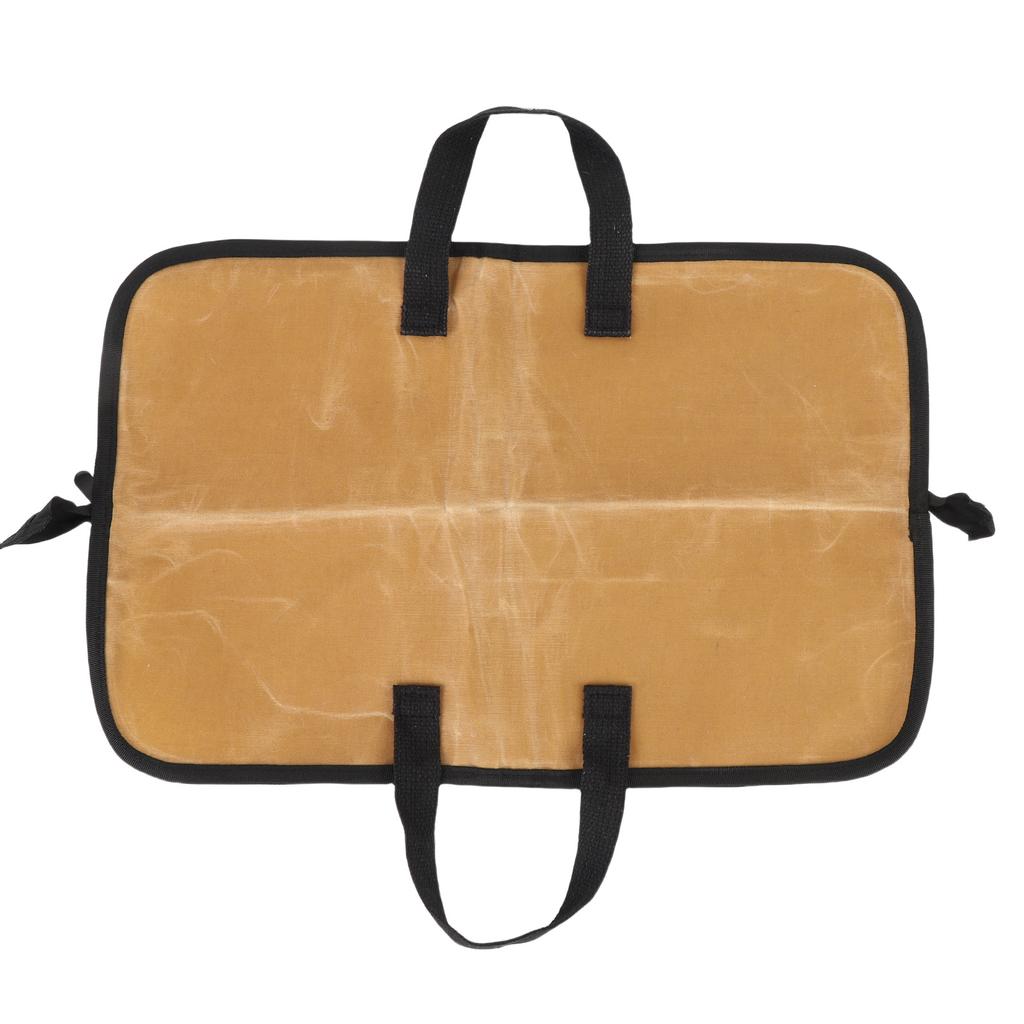 Kochwerkzeug-Aufbewahrungstasche Canvas Tragbar Gabelhalter Kochwerkzeug-Wickeltasche Tragetasche mit Griff für