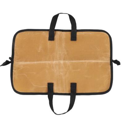 Chef Tool Storage Bag Canvas Portable Fork Holder Chef Tool Wrap Bag Carrying Pouch with Handle for