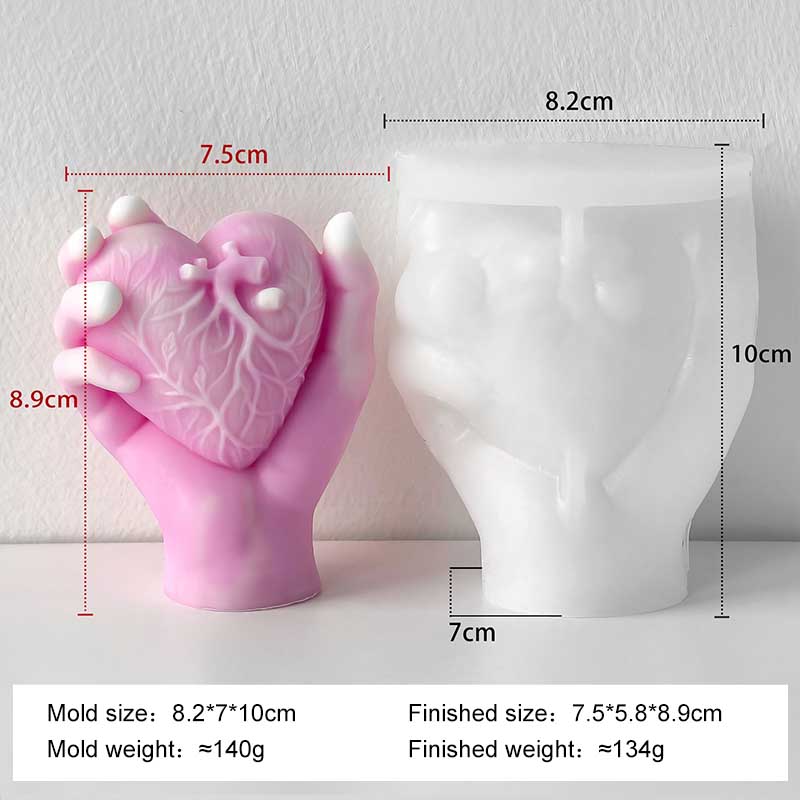 

Ручная Симуляция Сердца Силиконовая Форма DIY Ароматическая Свеча Гипсовая Смола Форма Мыло Ручной Работы Свеча Материалы для Изготовления