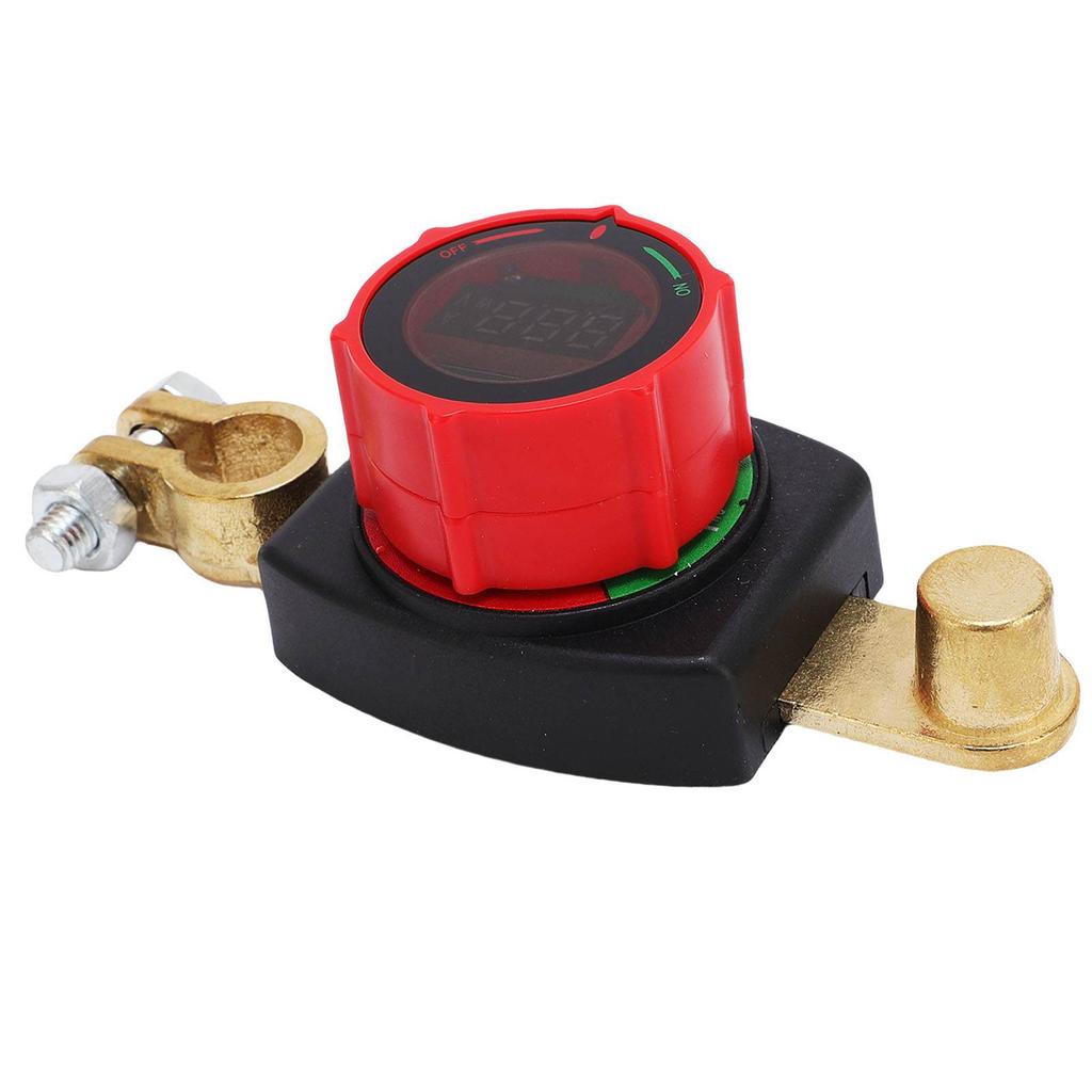 Oberer Pol Batterie-Trennschalter LED-Anzeige Drehbare Einstellung Batterie Ein Aus Schalter für Wohnmobil LKW Auto Yacht