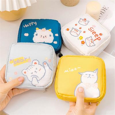 Portable Makeup Bag Travel Cosmetic Bags Coin Purse Napkin Pouch Sanitary Pads Bag