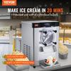 VEVOR Commercial Ice Cream Machine, 12 L/H Yield, 1295W Single Flavor Countertop Hard Serve Ice Cream Maker, 4.5L Stainless Steel Cylinder