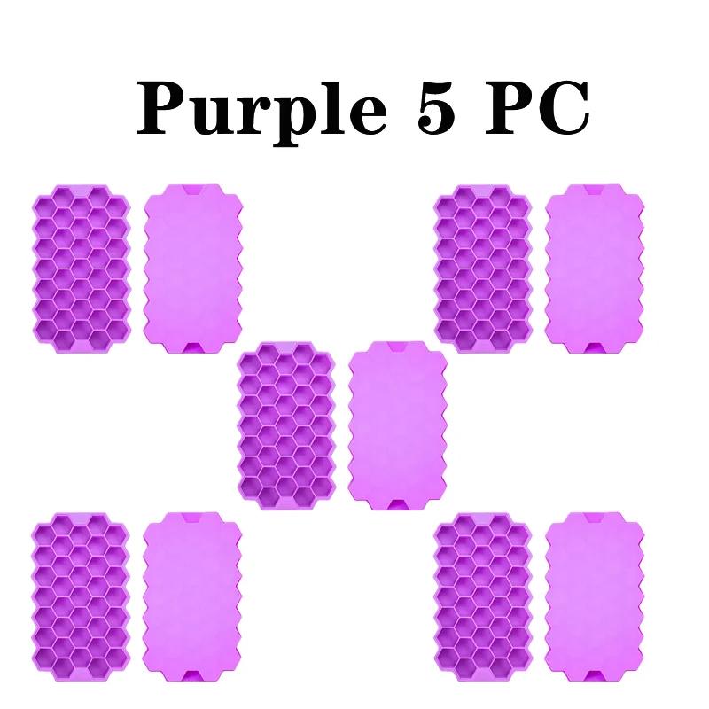 1/2/3/5Pcs Large Capacity Ice Tray Silicone Molds Honeycomb Ice Cube Molds For Chilled Drinks Whiskey Cocktails Food