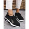 New Summer Casual Sports Shoes 2025 Fly Knit Women's Thick Sole Heightened Lightweight Plus Size Women's Shoes