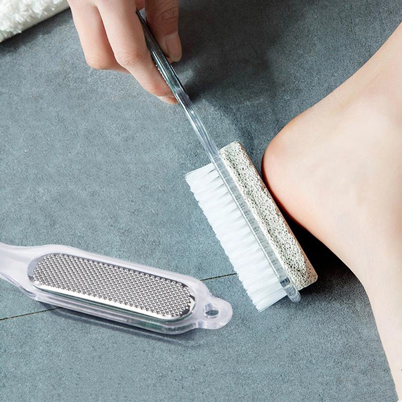 4 In 1 Foot Brush Scrubber Feet Massage Scrub Brushes Remove Dead Skin Care