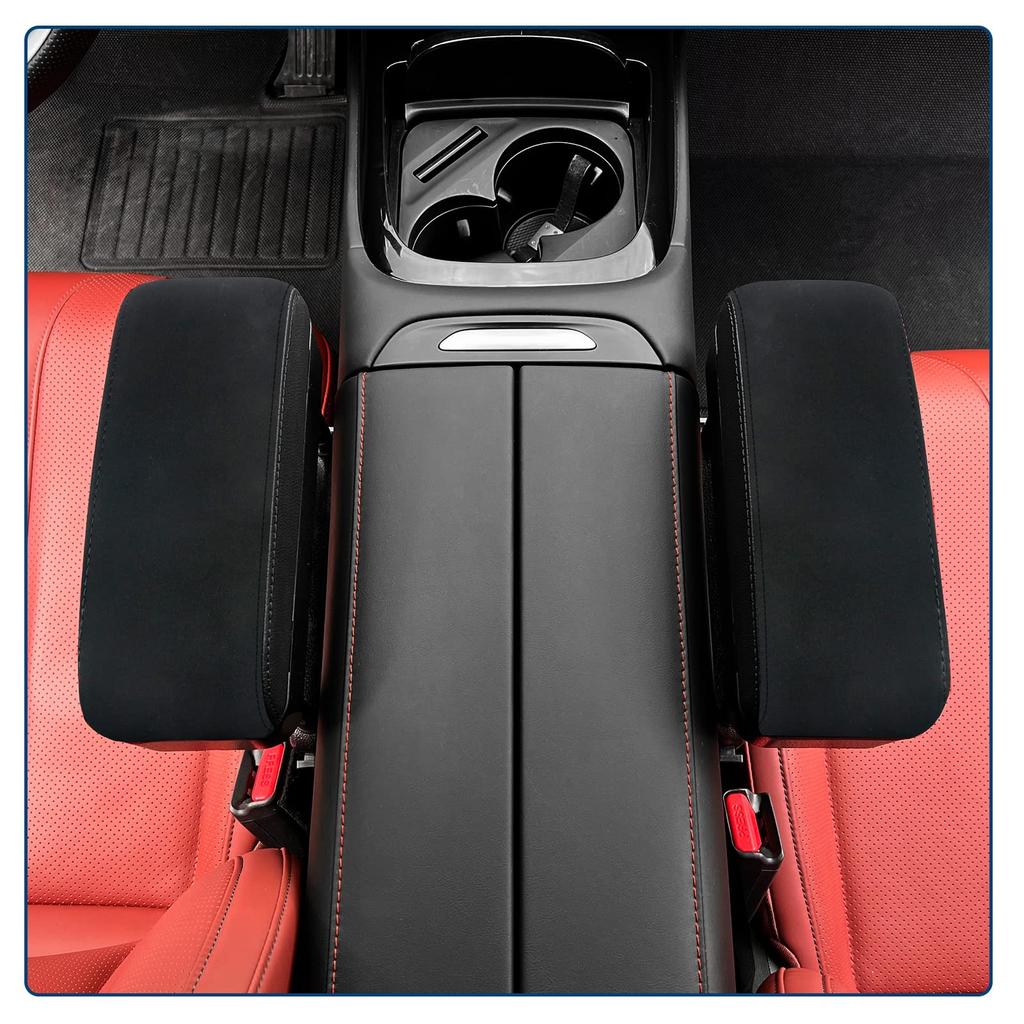 RUIYA Universal Armrest Support Compatible with Toyota, Console Box, Armrest Storage Box, Car Armrest, Gap Armrest, Car Storage Pocket (Black)