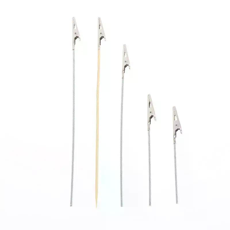10/20/50Pcs DIY Accessories Wood And Metal Painting Stand Alligator Clip Stick Modeling Tool For Airbrush Model Part