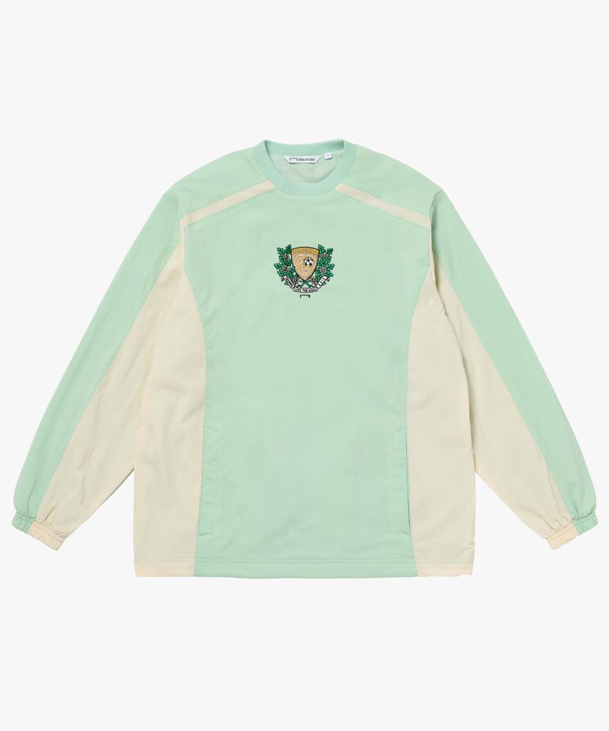 Goalstudio Emblem Brush Lined Wind Pullover-Mint