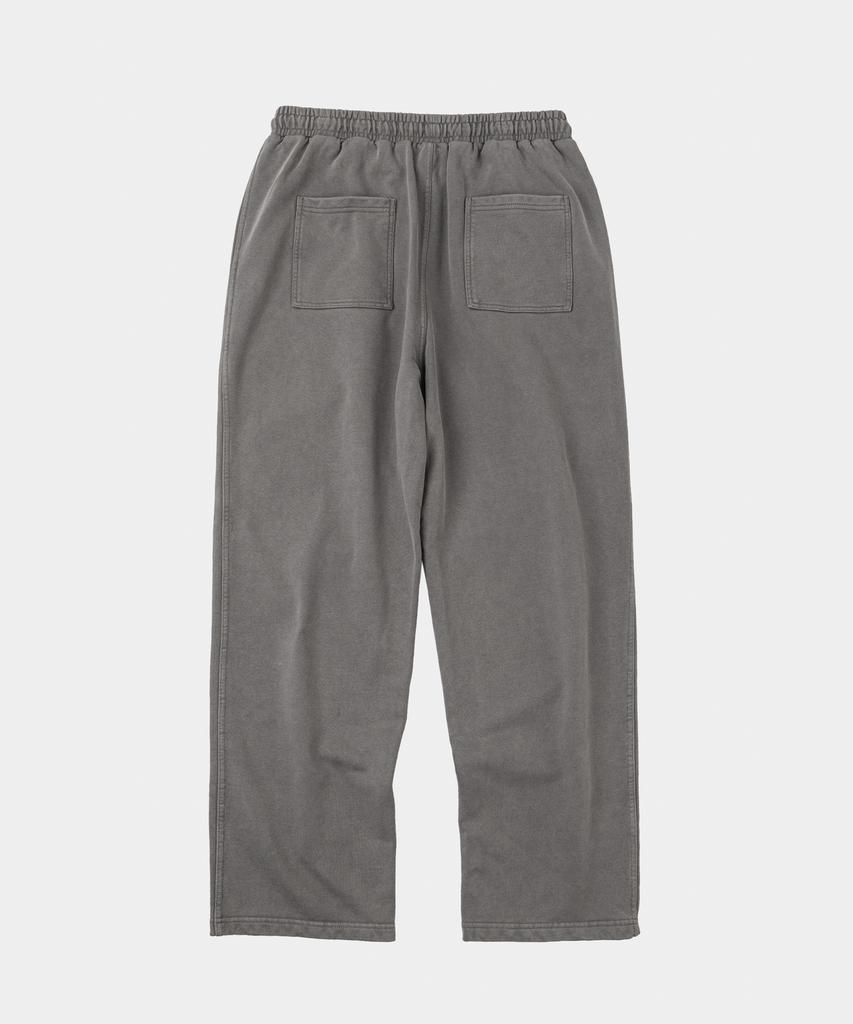 LETTERCOMO Heavy Cotton Incision Garment Semi-Wide Sweatpants Stone Grey