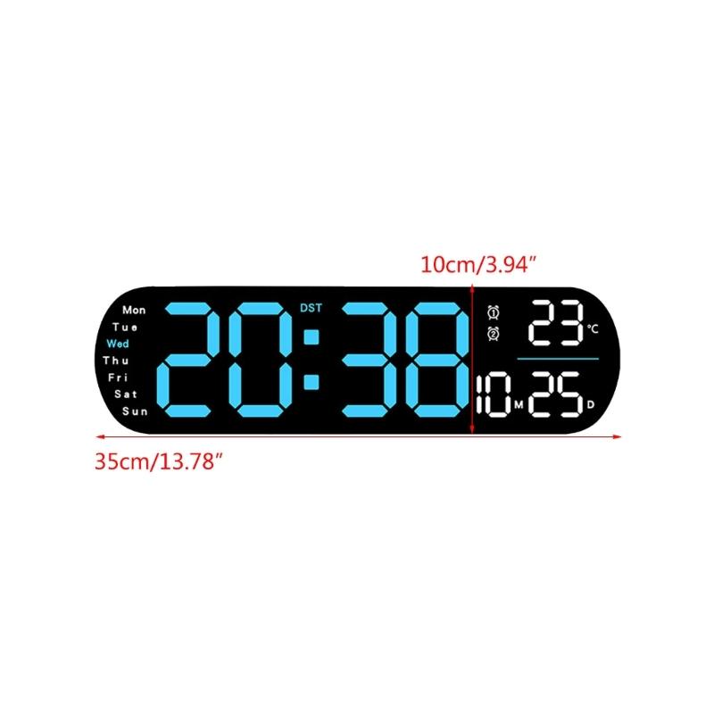 Stylish LED Digital Alarm Clock with Adjustable Brightness Wall Mount Clock Perfect for Bedroom, Offices,Home Decors