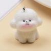 Resin Flocking Cute Three-dimensional Keychain Pendant Car Key Chain Pendant Bag Pendant