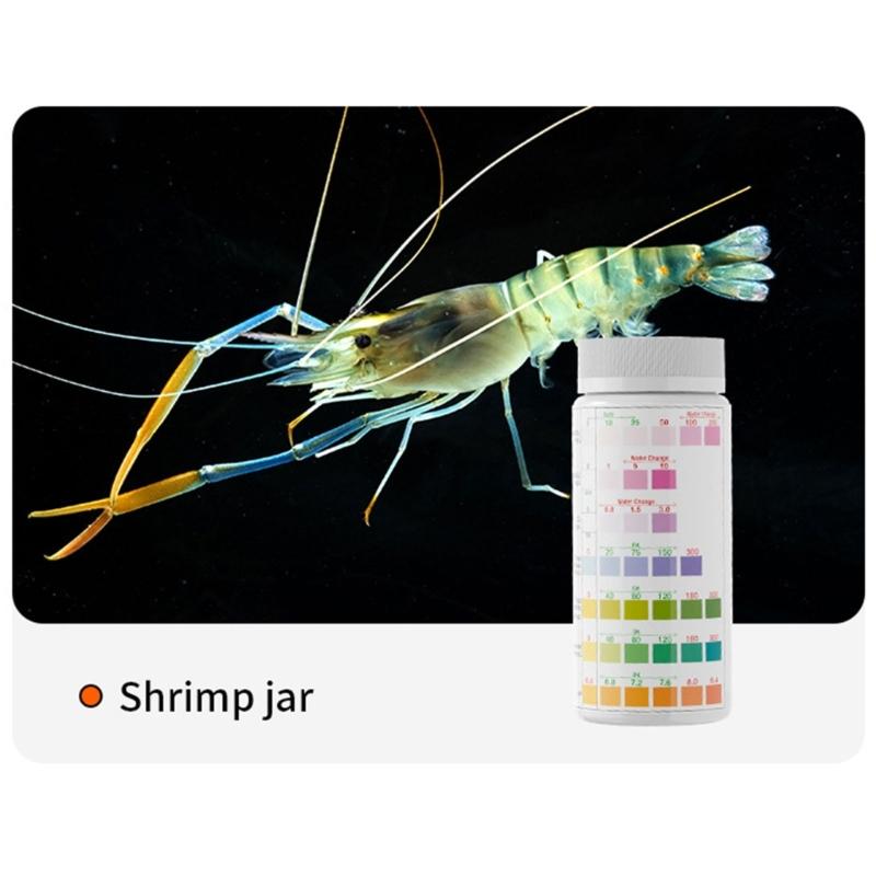 100Pcs Aquarium Test Strips Freshwater Saltwater Aquarium Water Test Strips Water Tester Paper Easy To Use