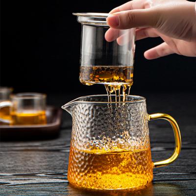 Yüksek Kaliteli Isıya Dayanıklı Cam Çaydanlık Çin çay takımı kung fu Çay Seti Puer Kettle Kahve Cam demlik Kullanışlı Ofis Çaydanlığı