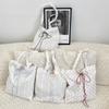 5 Lazy Little Love Canvas Bag Bag New Shoulder Tote Bag Commuter Underarm Bag Women