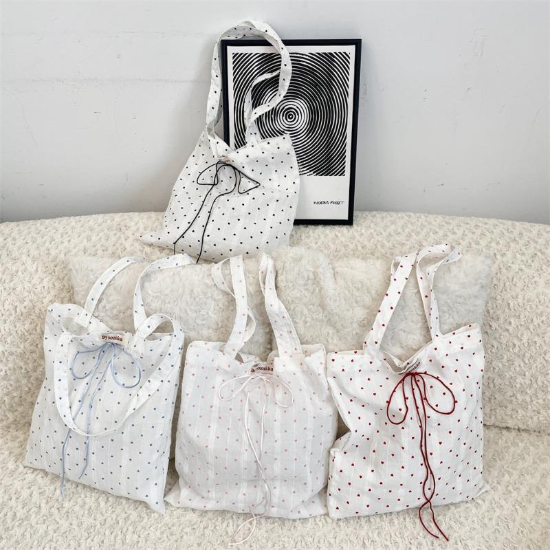 5 Lazy Little Love Canvas Bag Bag New Shoulder Tote Bag Commuter Underarm Bag Women