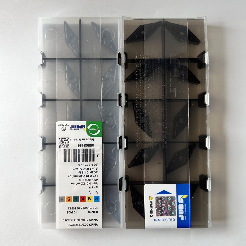 ISCAR / VNMG160408-TF IC8250 / Industrial indexable carbide inserts 10 Pcs