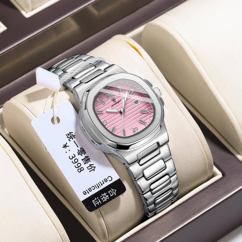 Swiss Brand New Thin Luminous Women's Quartz Watch Ultra Slim Ladies Wristwatch