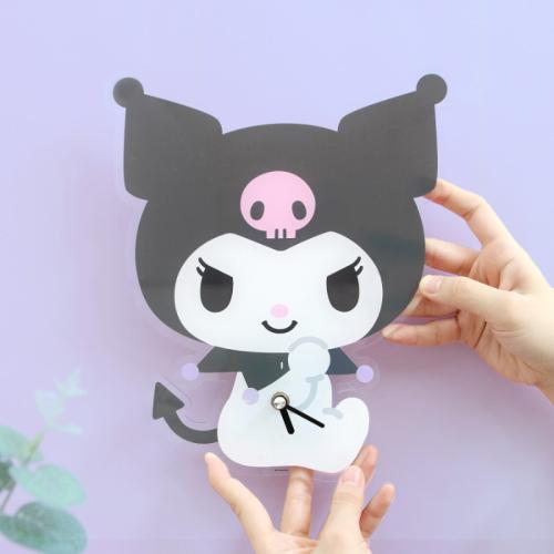 [Nara Home Deco] Nara Home Deco Sanrio Kuromi Acrylic Wall Clock Cutie NONE