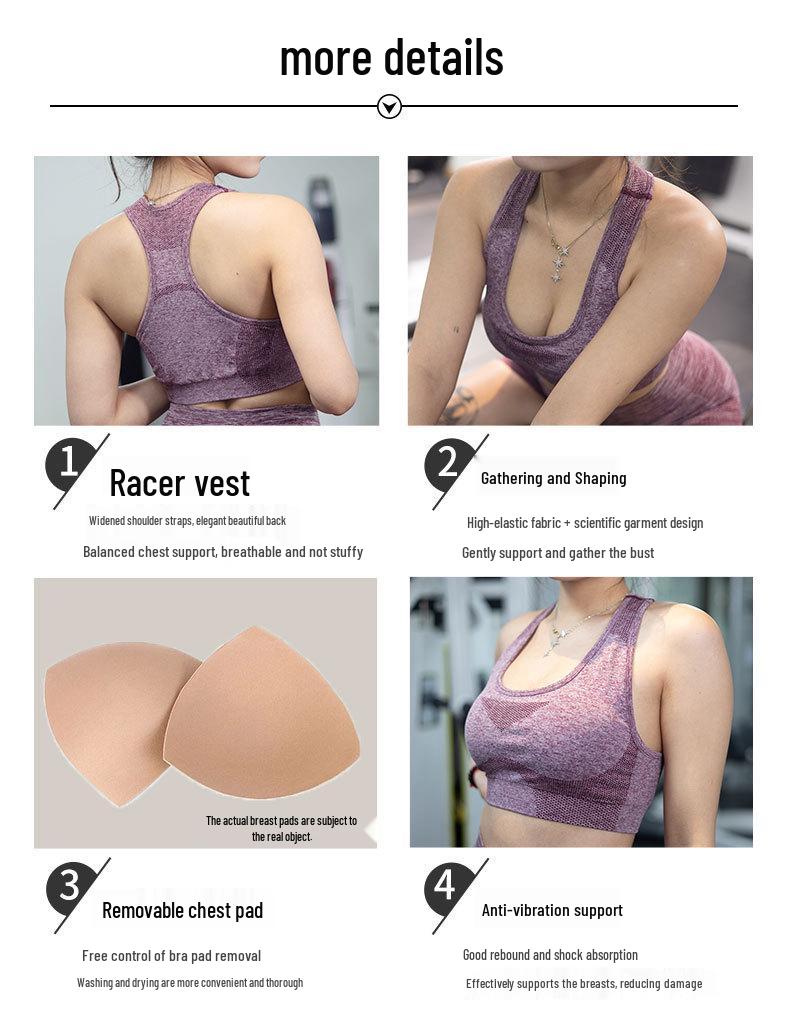 Seamless Dotted Sports Bra for Women - Breathable, Wire-free, and Supportive