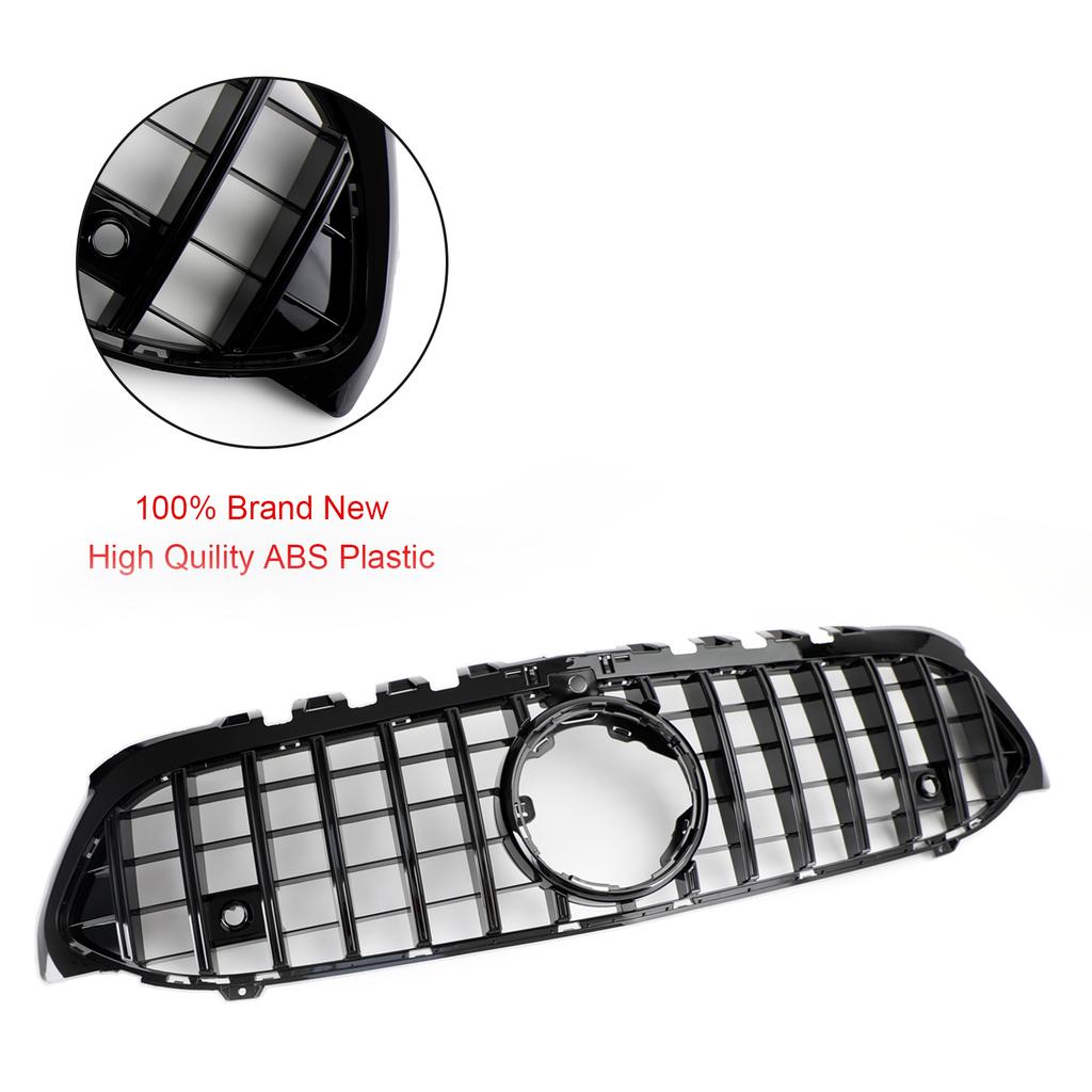 GT Style Front Bumper Grille Grill Fit Mercedes Benz A-Class W177 2019-2023