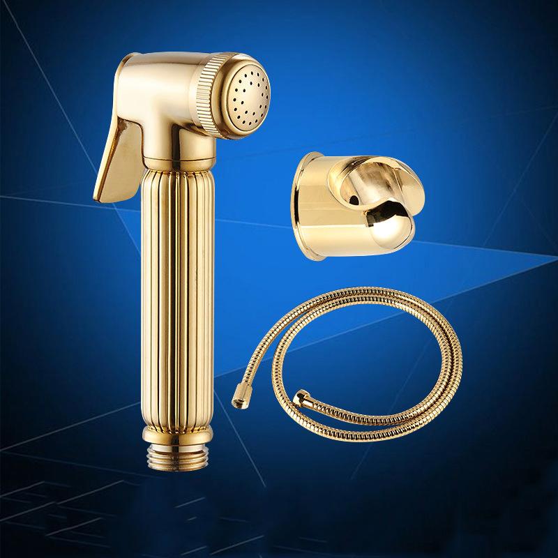 Ванная комната Биде Распылитель Биде Смесители Туалет Ручной Распылитель Латунь Биде Набор Туалет Биде Распылитель Самоочищающийся Душ Золото