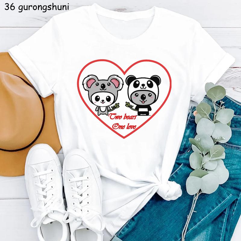 Just A Girl Who Love Koala Graphic Print Tshirt Unisexs Clothing White Funny Tshirt Femme Harajuku Kawaii Clothes Summer Tops